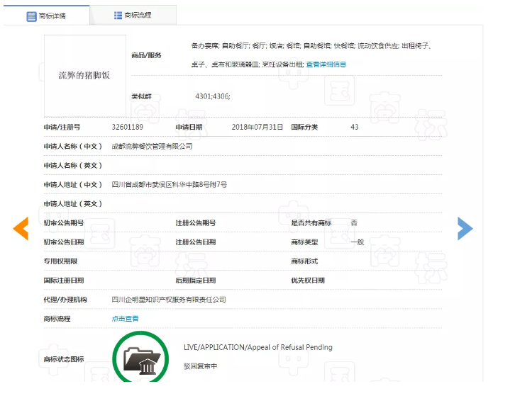 想注冊“流弊的豬腳飯”商標？對不起，被駁回！