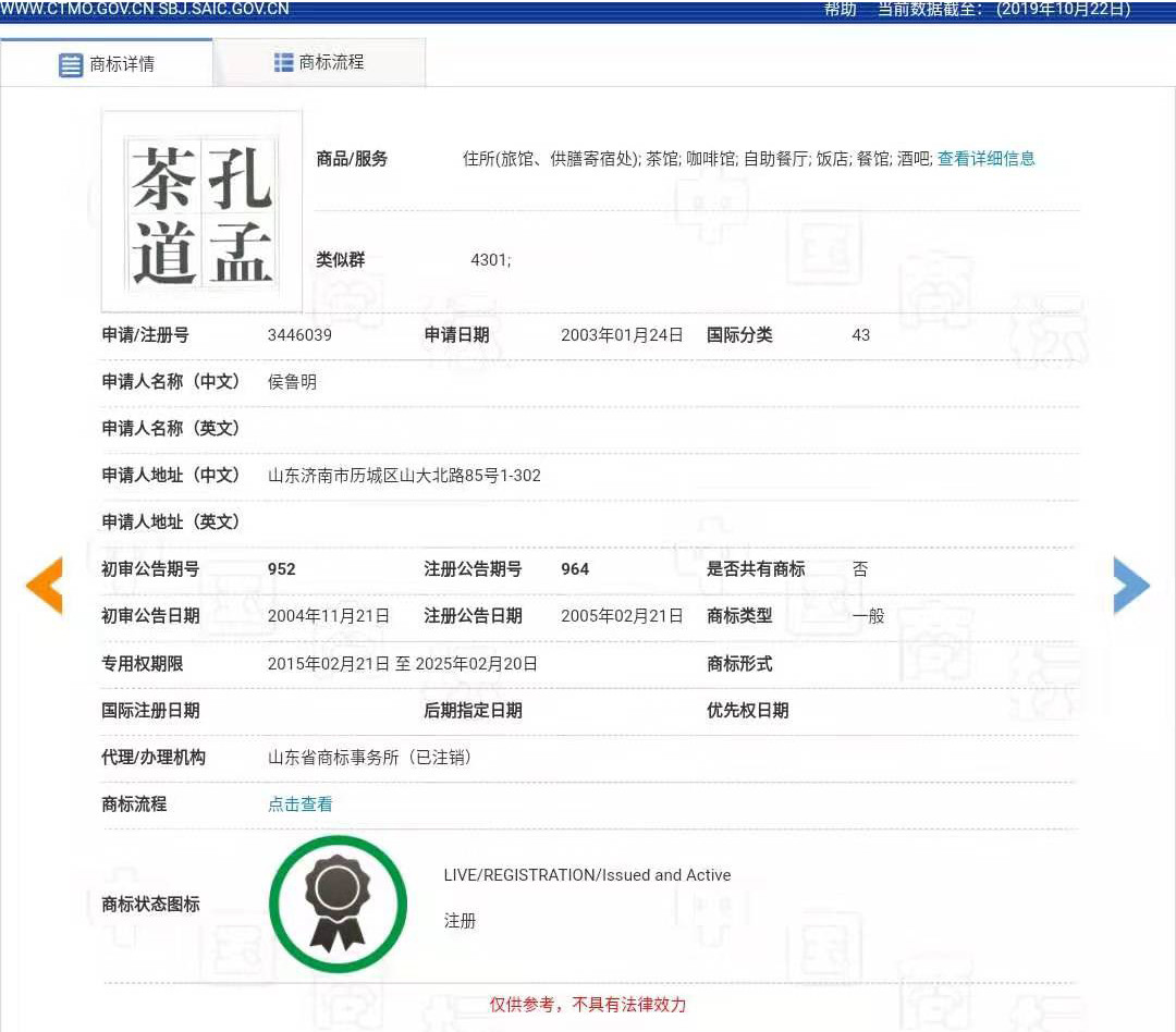 “孔孟”因不良影響被駁回，但這些商標(biāo)卻成功注冊了
