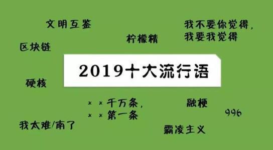 2019年十大流行語出爐，有的已被搶注成商標(biāo)，快看還有哪些漏的