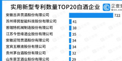 實(shí)用新型專利TOP20：古井貢酒一騎絕塵，有效實(shí)用新型專利722件
