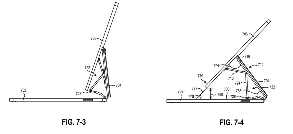 2021年7月28日微軟 Surface 新專利曝光，類似蘋果 iPad 妙控鍵盤設(shè)計(jì)