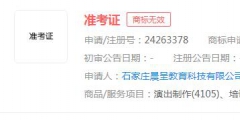 “準(zhǔn)考證”商標(biāo)申請無效，分類涉及教育娛樂