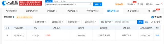 王守義已注冊(cè)十四香商標(biāo)1