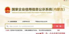 內蒙古企業(yè)信用信息查詢公示系統(tǒng)入口(企業(yè)公示年報流程)