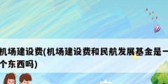 機(jī)場建設(shè)費(fèi)(機(jī)場建設(shè)費(fèi)和民航發(fā)展基金是一個東西嗎)