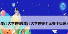 廈門(mén)大學(xué)在哪(廈門(mén)大學(xué)在哪個(gè)區(qū)哪個(gè)街道)