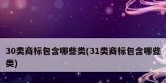 30類(lèi)商標(biāo)包含哪些類(lèi)(31類(lèi)商標(biāo)包含哪些類(lèi))